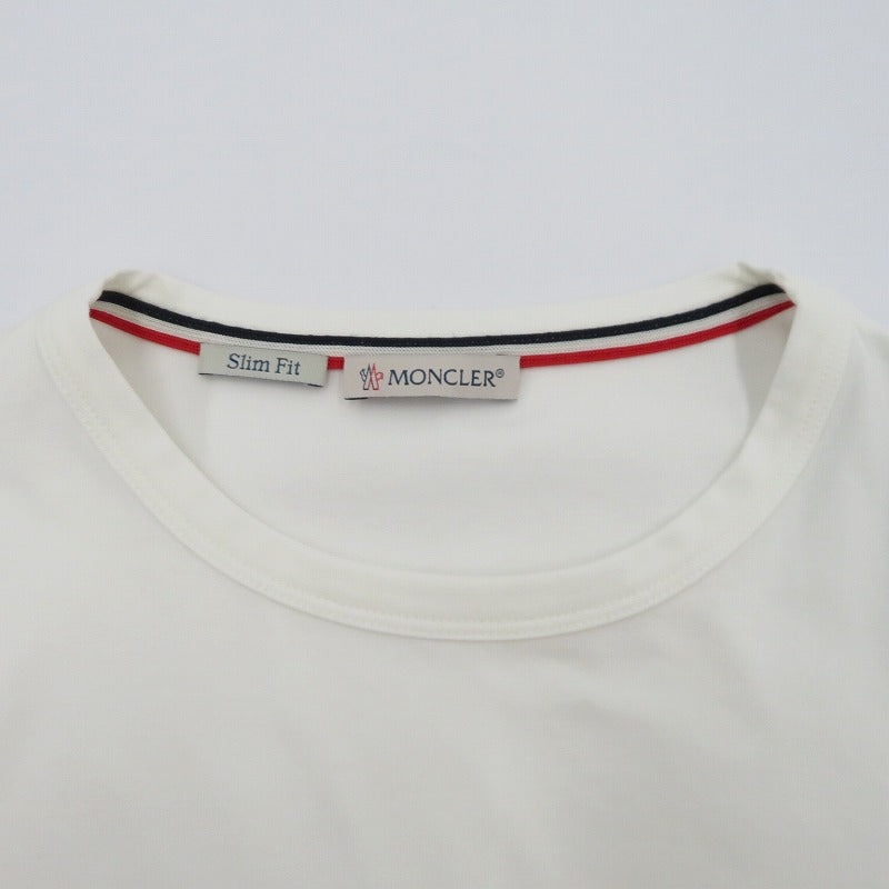 MONCLER | モンクレール MAGLIA T-SHIRT 半袖Ｔシャツ G10918C71600 ホワイト サイズ：S【瀬戸大橋店】