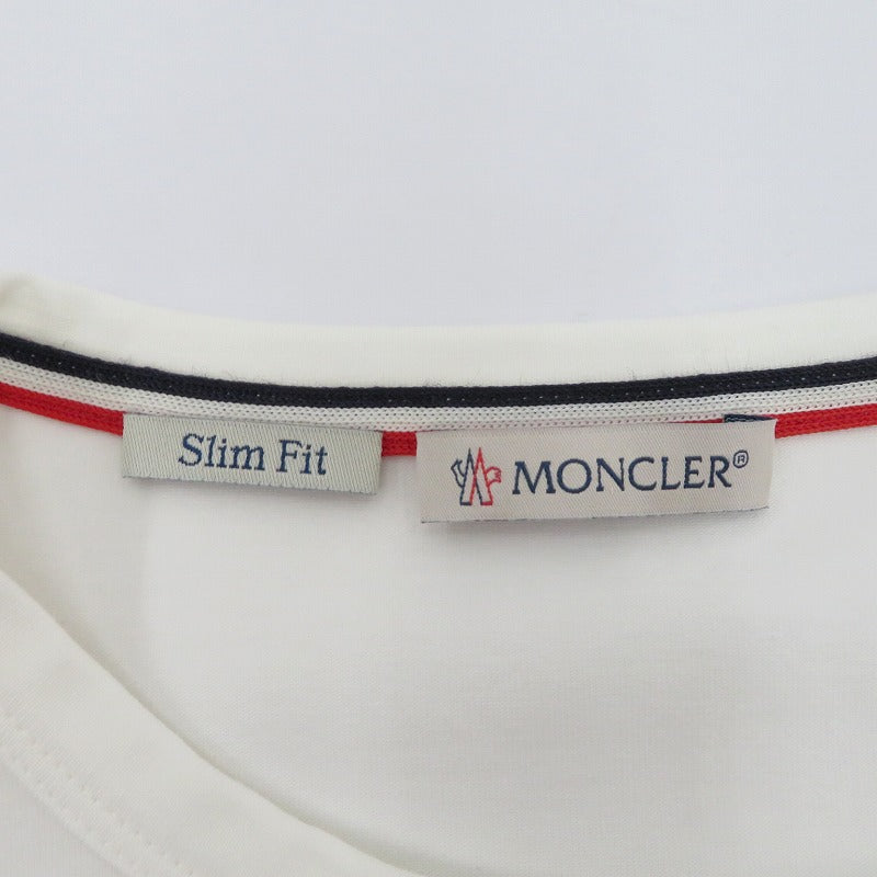 MONCLER | モンクレール MAGLIA T-SHIRT 半袖Ｔシャツ G10918C71600 ホワイト サイズ：S【瀬戸大橋店】