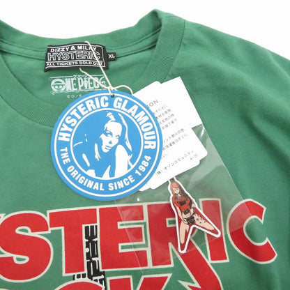 HYSTERIC GLAMOUR | ヒステリックグラマー ×ONE PIECE/NAMI FLYING V Tシャツ 半袖Ｔシャツ 02253CT15 グリーン サイズ：XL【瀬戸大橋店】