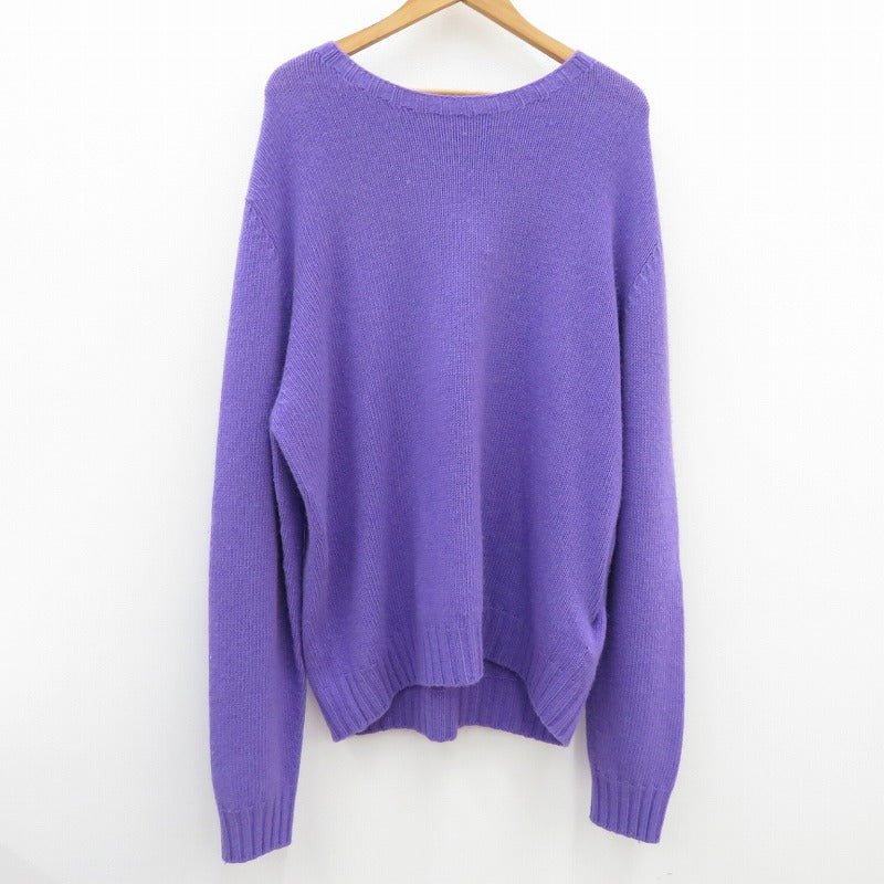 Palm Angels | パームエンジェルス ニット PMHE027F24KNI001 パープル サイズ：XL【瀬戸大橋店】