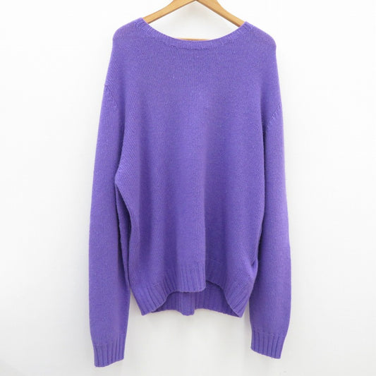 Palm Angels | パームエンジェルス ニット PMHE027F24KNI001 パープル サイズ：XL【瀬戸大橋店】