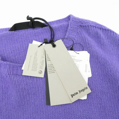 Palm Angels | パームエンジェルス ニット PMHE027F24KNI001 パープル サイズ：XL【瀬戸大橋店】