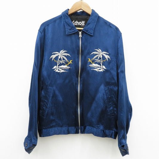 schott | ショット SOUVENIR JACKET スーベニアジャケット 3172007 ネイビー サイズ：L【瀬戸大橋店】