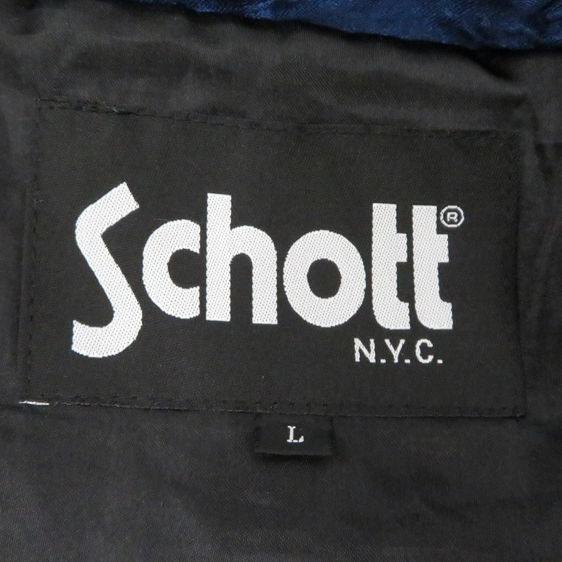 schott | ショット SOUVENIR JACKET スーベニアジャケット 3172007 ネイビー サイズ：L【瀬戸大橋店】