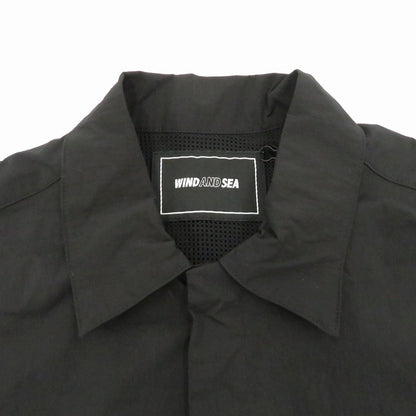WIND AND SEA | ウィンダンシーウインダンシー Wind Wave Tech Field Shirt 半袖シャツ WDS-O-FCT-24-Q4-SH-01 ブラック サイズ：M【瀬戸大橋店】