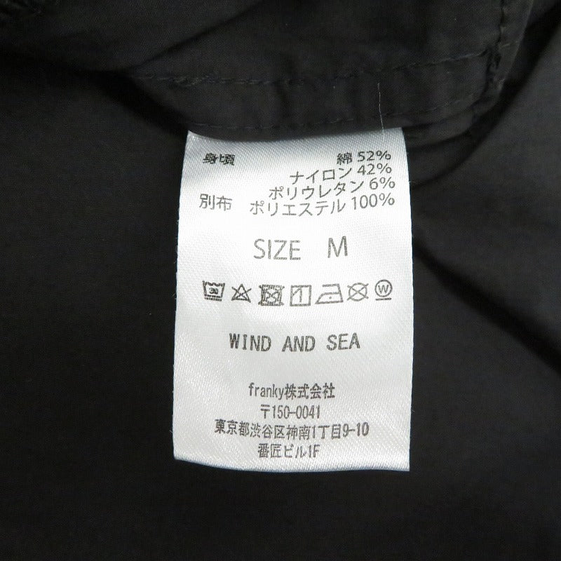 WIND AND SEA | ウィンダンシーウインダンシー Wind Wave Tech Field Shirt 半袖シャツ WDS-O-FCT-24-Q4-SH-01 ブラック サイズ：M【瀬戸大橋店】