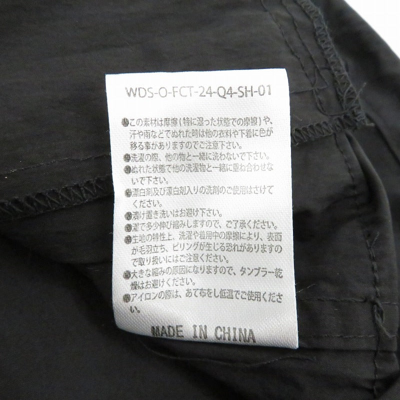 WIND AND SEA | ウィンダンシーウインダンシー Wind Wave Tech Field Shirt 半袖シャツ WDS-O-FCT-24-Q4-SH-01 ブラック サイズ：M【瀬戸大橋店】