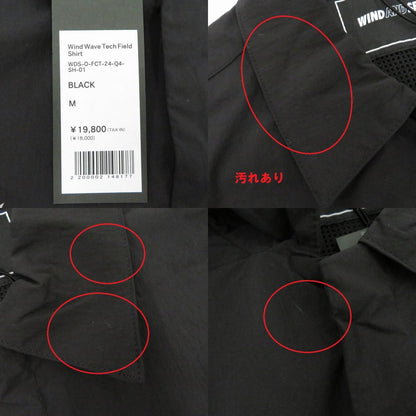 WIND AND SEA | ウィンダンシーウインダンシー Wind Wave Tech Field Shirt 半袖シャツ WDS-O-FCT-24-Q4-SH-01 ブラック サイズ：M【瀬戸大橋店】