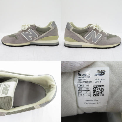 NEW BALANCE | ニューバランス 996 Made in USA '30th Anniversary' スニーカー ML996DK グレー 27.5cm【瀬戸大橋店】