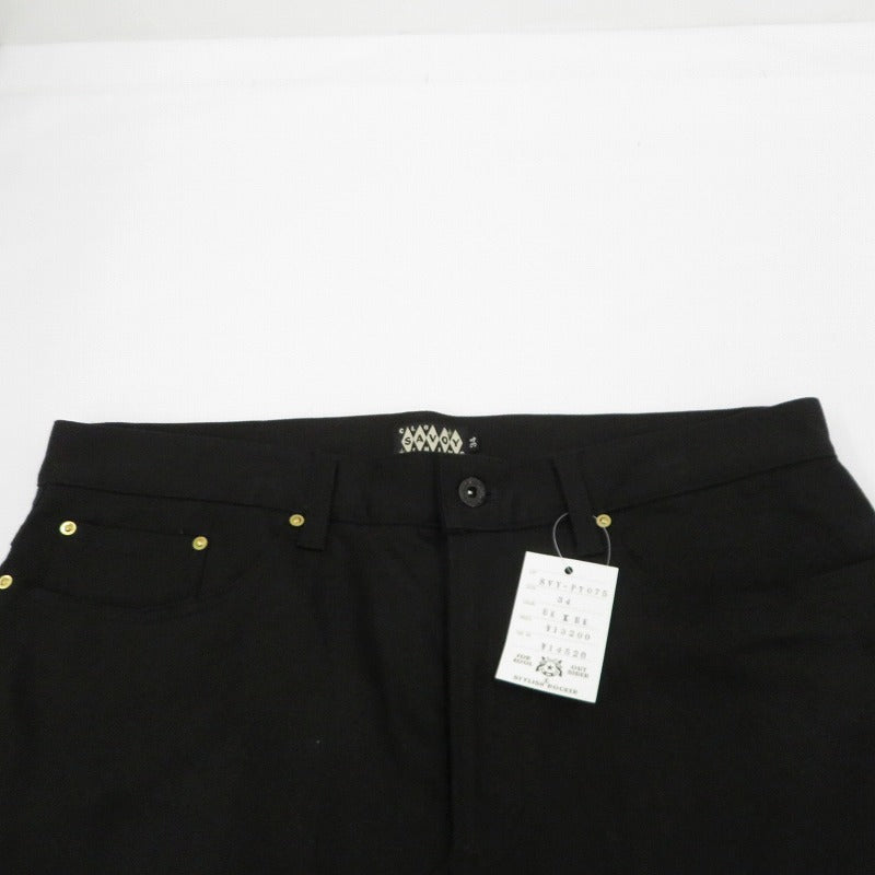 Cotton Twill 5Pocket Slim Pants その他ボトムス SVY-PT075 ブラック サイズ：34【瀬戸大橋店】