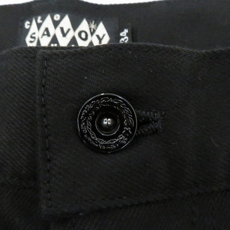 Cotton Twill 5Pocket Slim Pants その他ボトムス SVY-PT075 ブラック サイズ：34【瀬戸大橋店】