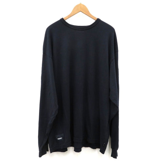 W)TAPS | ダブルタップス GPS / LS /COTTON 長袖Ｔシャツ 212ATDT-CSM23 ネイビー サイズ：3【瀬戸大橋店】