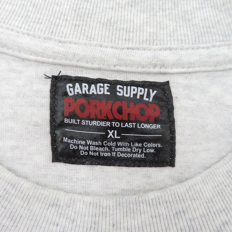 PORK CHOP | ポークチョップ 半袖Ｔシャツ グレー サイズ：XL【瀬戸大橋店】