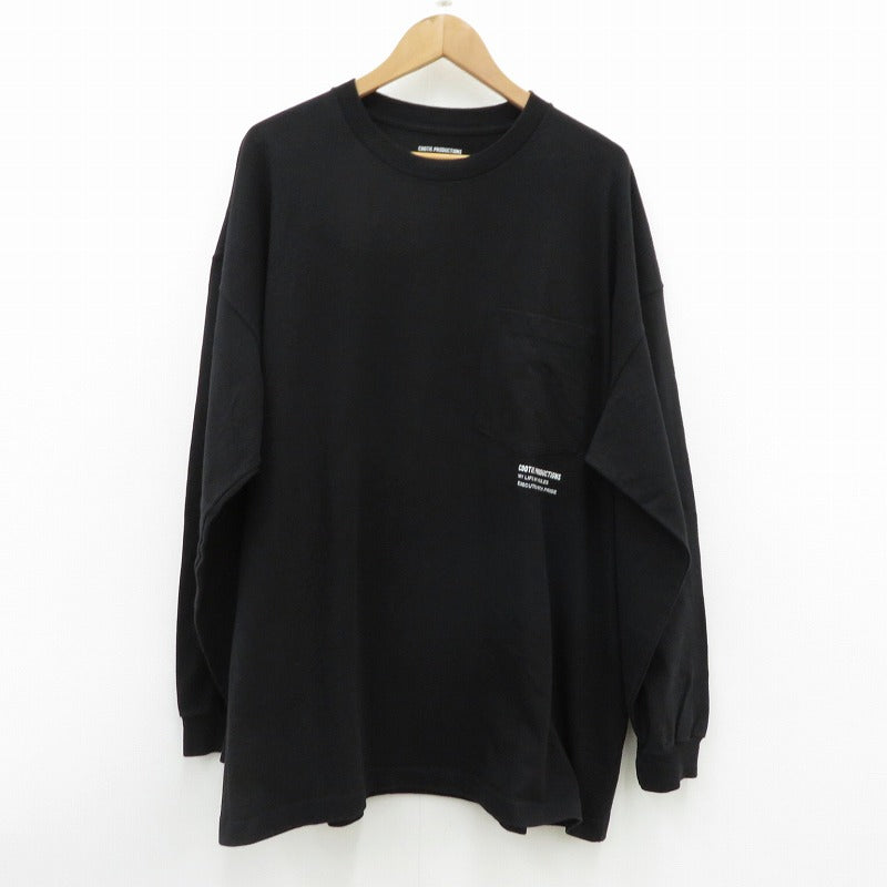 COOTIE | クーティー Open End Yarn Error Fit L/S Tee 長袖Ｔシャツ CTE-23A302 ブラック サイズ：M【瀬戸大橋店】