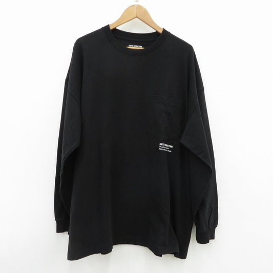COOTIE | クーティー Open End Yarn Error Fit L/S Tee 長袖Ｔシャツ CTE-23A302 ブラック サイズ：M【瀬戸大橋店】