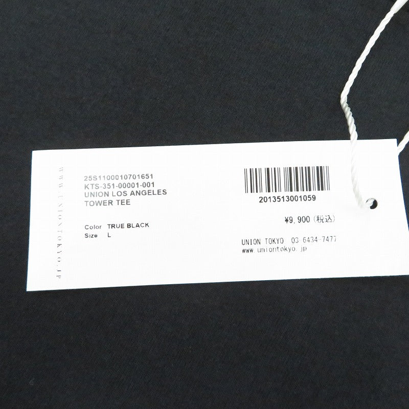UNION | ユニオン TOWER TEE 半袖Ｔシャツ 25S1100010701651 ブラック サイズ：L【瀬戸大橋店】