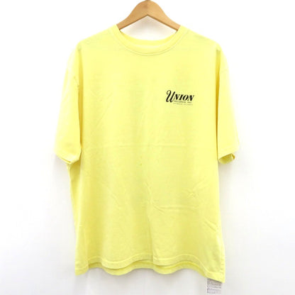 UNION | ユニオン RECORD SHOP TEE 半袖Ｔシャツ 26S1001010703261 イエロー サイズ：L【瀬戸大橋店】