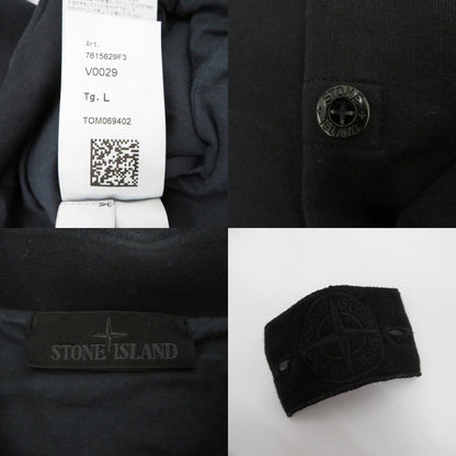 STONE ISLAND | ストーンアイランド Ghost Half Zip Collared Sweat スウェット 7615629F3 ブラック サイズ：L【瀬戸大橋店】