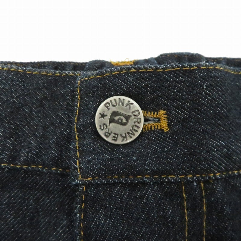 PUNKDRUNKERS | パンクドランカーズ 雷デニムカーゴパンツ デニムパンツ ネイビー サイズ：XL【瀬戸大橋店】