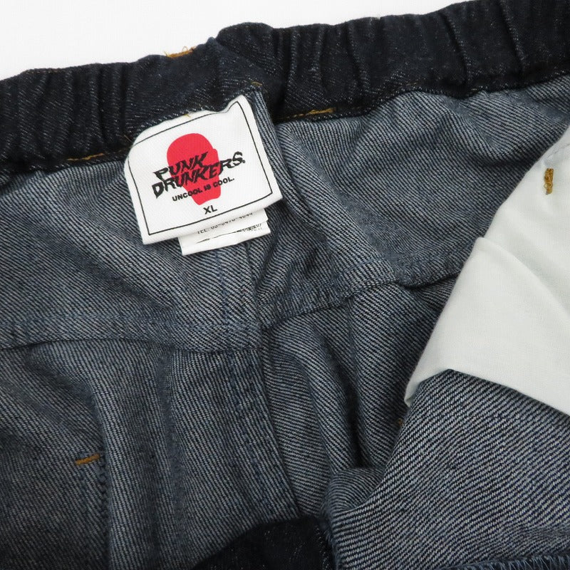 PUNKDRUNKERS | パンクドランカーズ 雷デニムカーゴパンツ デニムパンツ ネイビー サイズ：XL【瀬戸大橋店】