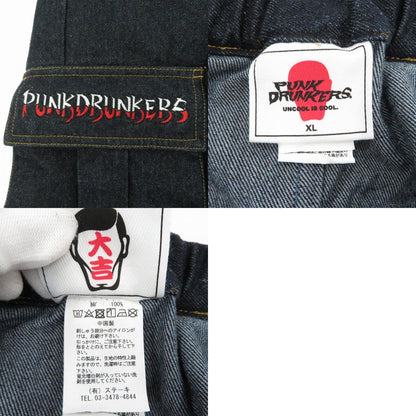 PUNKDRUNKERS | パンクドランカーズ 雷デニムカーゴパンツ デニムパンツ ネイビー サイズ：XL【瀬戸大橋店】