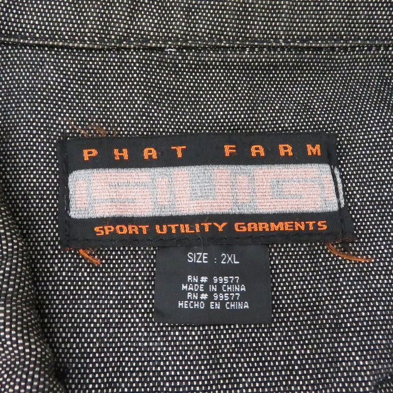 PHAT FARM | ファットファーム カバーオール ｻｲｽﾞ:2XL ブラック【瀬戸大橋店】
