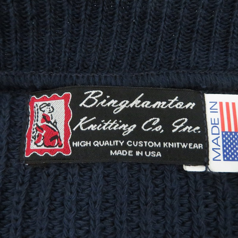 ニット Binghamton Knitting ネイビー【瀬戸大橋店】