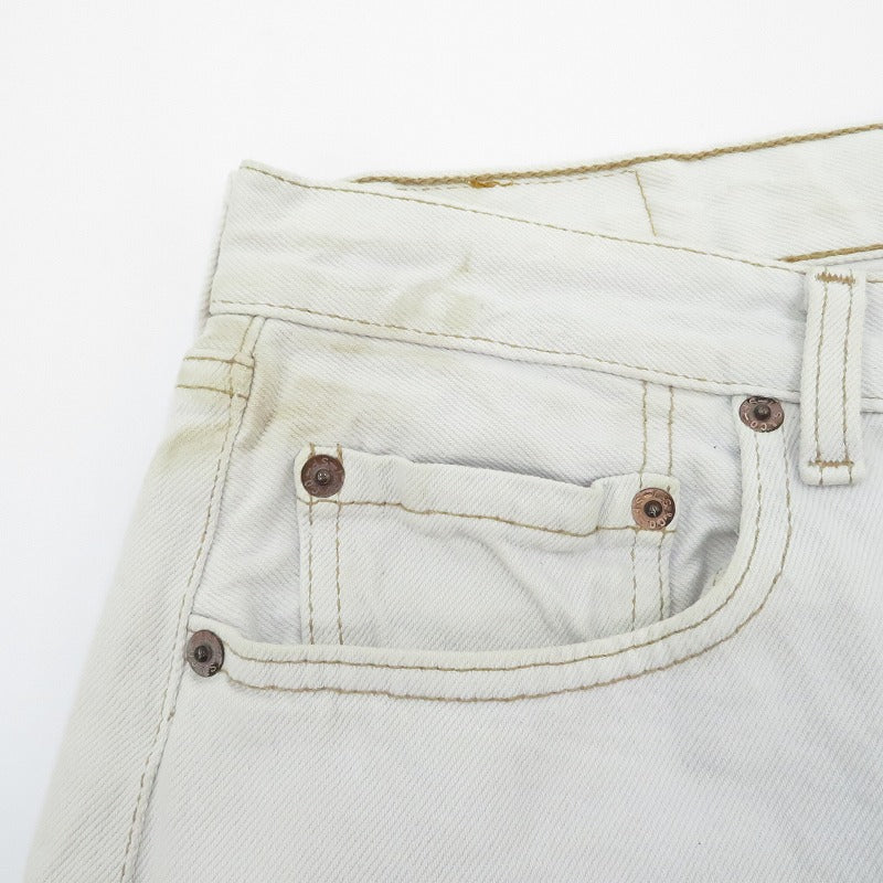 Levi's | リーバイス USA製/裏ボタン刻印524 デニムパンツ 501-0154 ｻｲｽﾞ:W33 ホワイト【瀬戸大橋店】