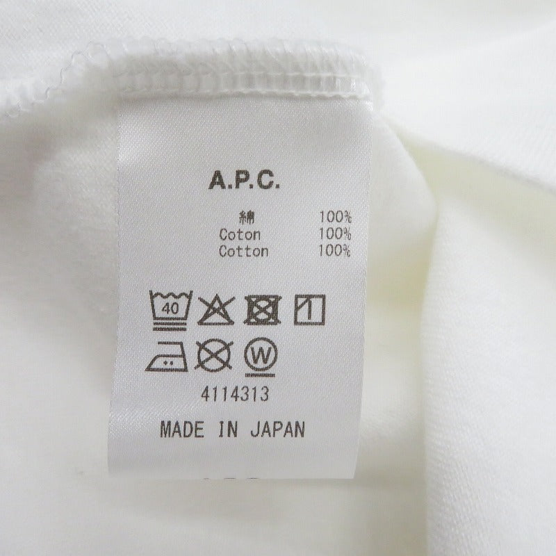 A.P.C | アーペーセー 半袖Ｔシャツ ホワイト サイズ：M【瀬戸大橋店】