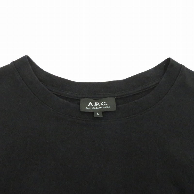 A.P.C | アーペーセー 半袖Ｔシャツ ブラック サイズ：L【瀬戸大橋店】