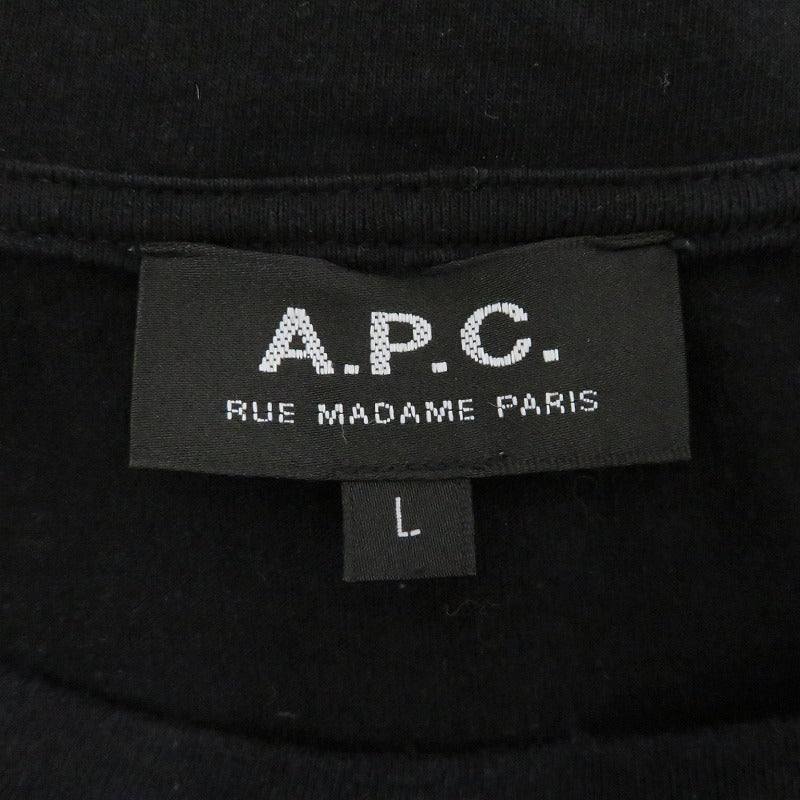 A.P.C | アーペーセー 半袖Ｔシャツ ブラック サイズ：L【瀬戸大橋店】