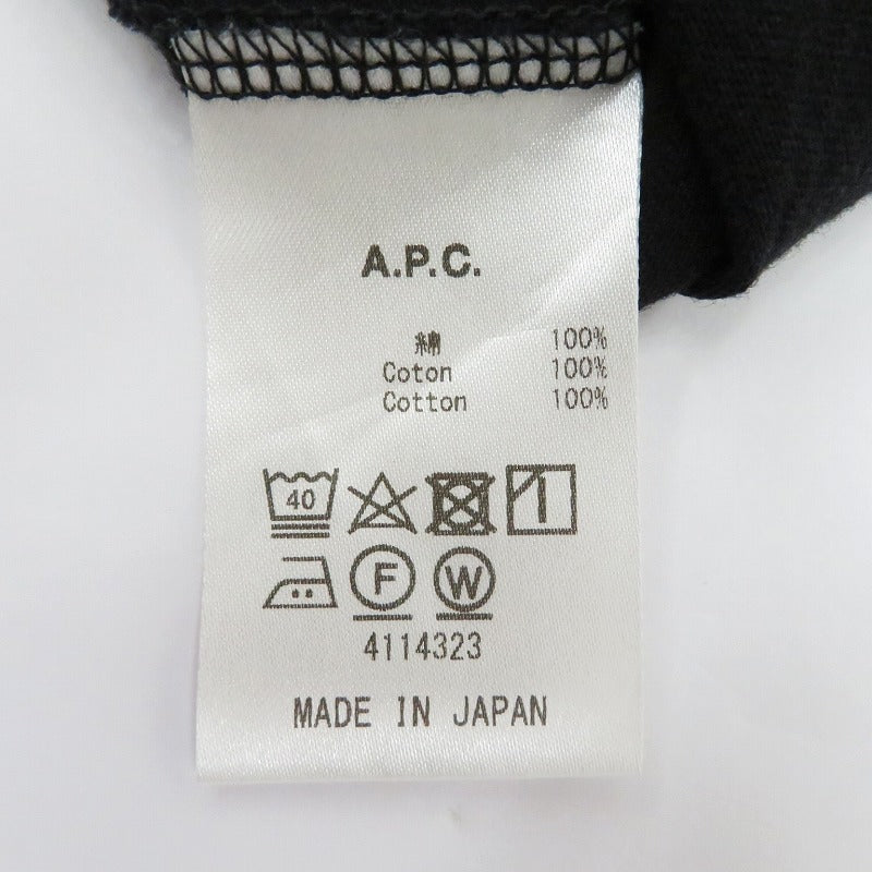 A.P.C | アーペーセー 半袖Ｔシャツ ブラック サイズ：L【瀬戸大橋店】