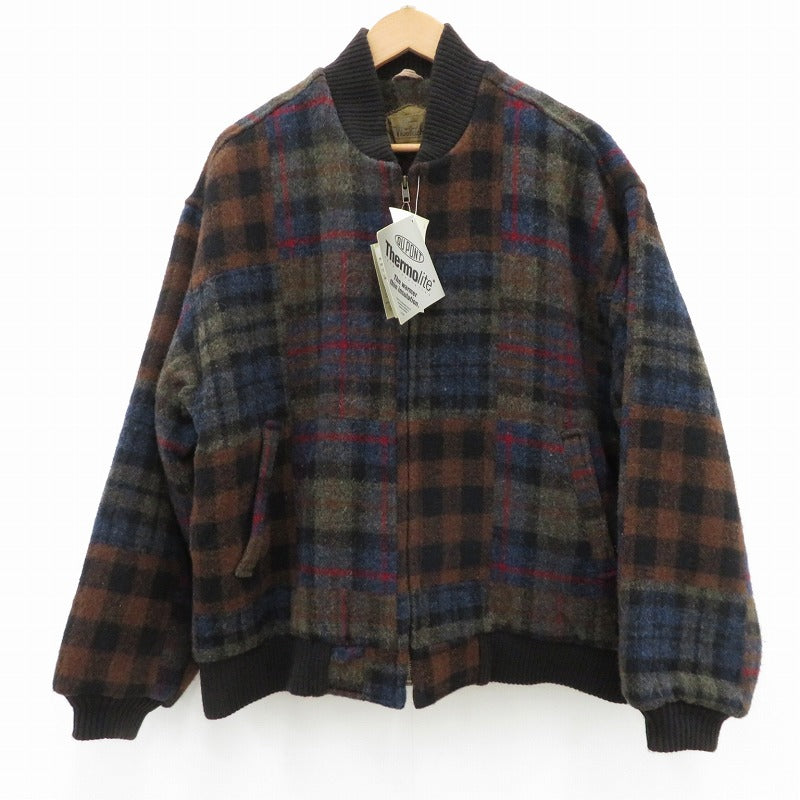 WOOLRICH | ウールリッチ マルチチェックウールブルゾン その他アウター UWG-67 ウールジャケット ネイビー サイズ：L【瀬戸大橋店】
