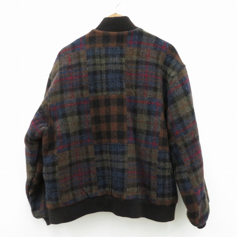 WOOLRICH | ウールリッチ マルチチェックウールブルゾン その他アウター UWG-67 ウールジャケット ネイビー サイズ：L【瀬戸大橋店】