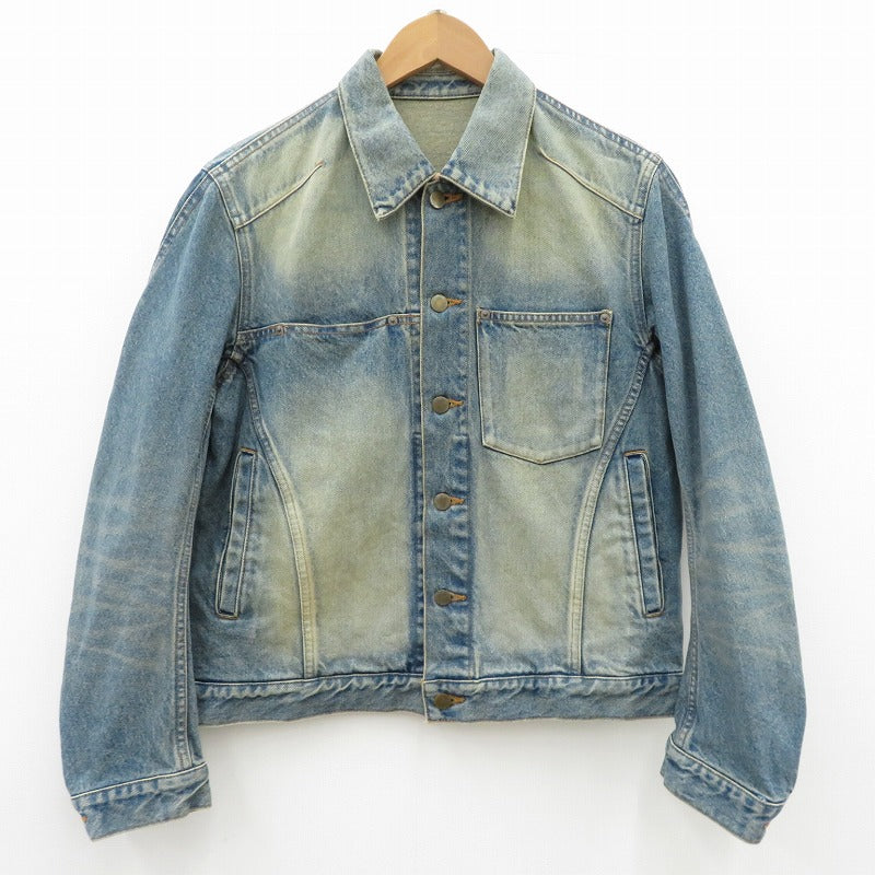 DENIM 3D TRUCKER JACKET デニム ブルー サイズ：1【瀬戸大橋店】