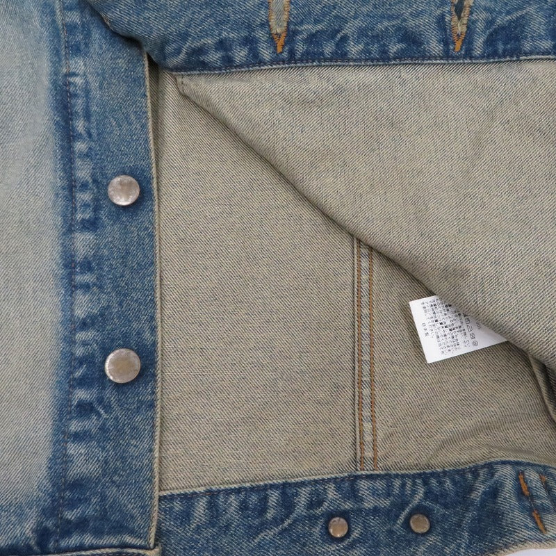DENIM 3D TRUCKER JACKET デニム ブルー サイズ：1【瀬戸大橋店】
