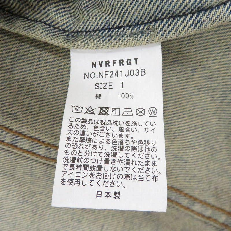 DENIM 3D TRUCKER JACKET デニム ブルー サイズ：1【瀬戸大橋店】