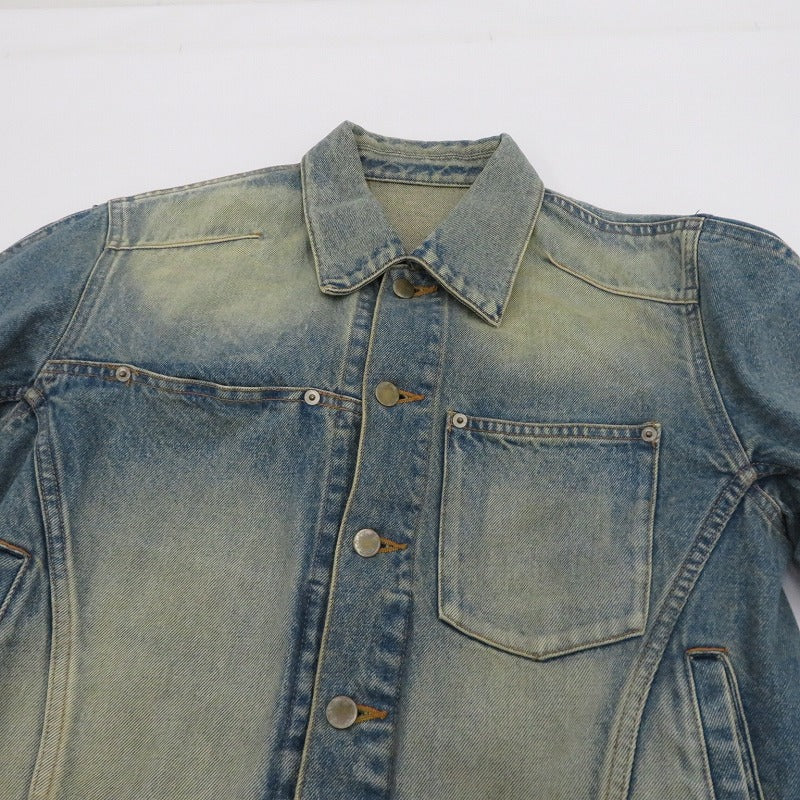 DENIM 3D TRUCKER JACKET デニム ブルー サイズ：1【瀬戸大橋店】