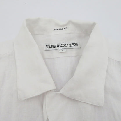 INDIVIDUALIZED SHIRTS | インディビジュアライズドシャツ リネン 半袖シャツ ホワイト サイズ：S【瀬戸大橋店】