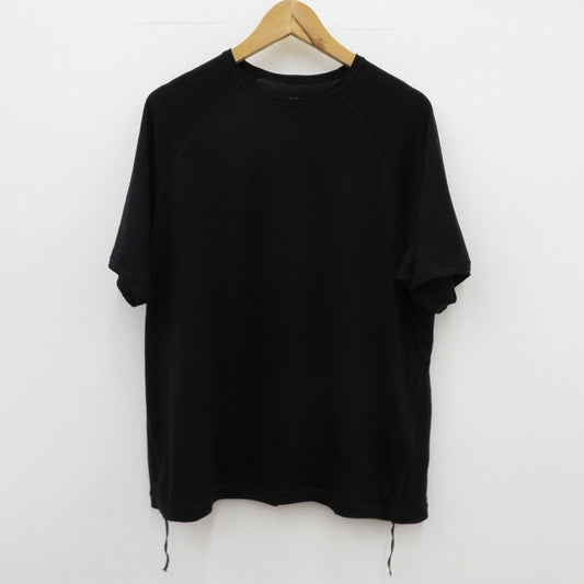 Wool Short Sleeve T-Shirt 半袖Ｔシャツ holk ブラック サイズ：1【瀬戸大橋店】