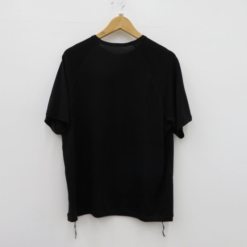 Wool Short Sleeve T-Shirt 半袖Ｔシャツ holk ブラック サイズ：1【瀬戸大橋店】