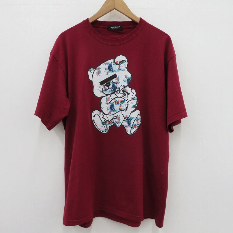 UNDERCOVER | アンダーカバー 半袖Ｔシャツ UC1E9811-2 ボルドー/バーガンディー サイズ：3【瀬戸大橋店】