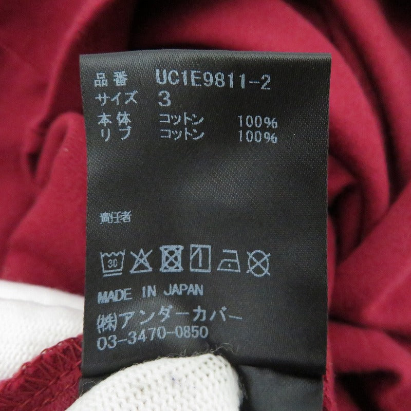 UNDERCOVER | アンダーカバー 半袖Ｔシャツ UC1E9811-2 ボルドー/バーガンディー サイズ：3【瀬戸大橋店】