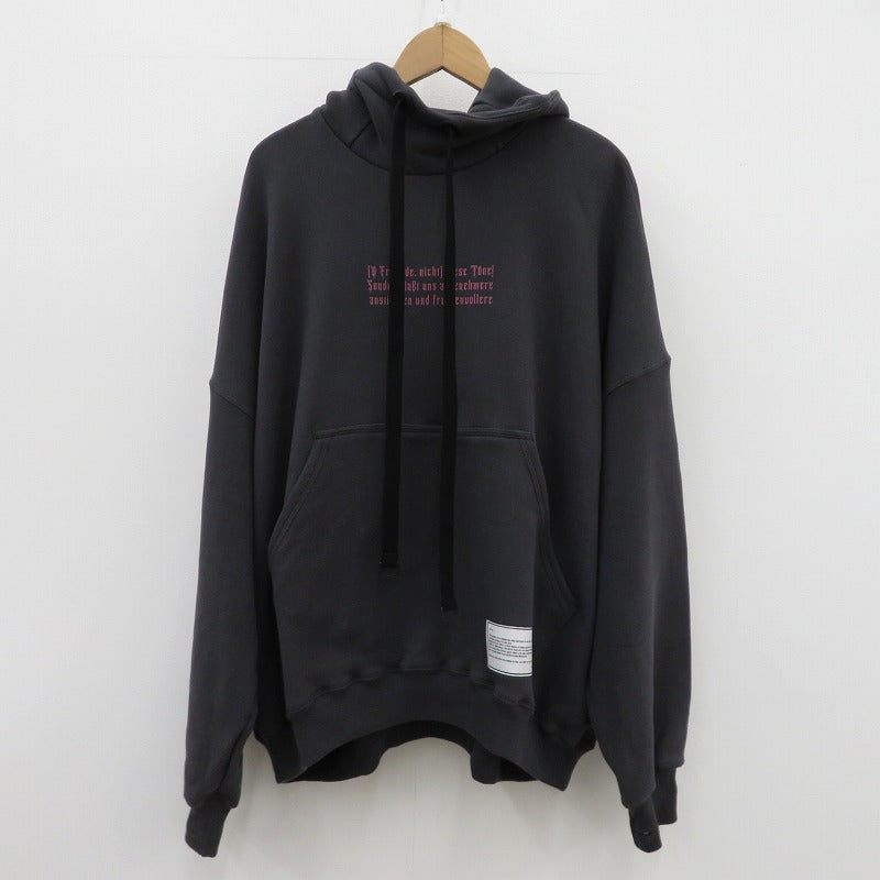 beauty:beast | ビューティー：ビースト “Fiorentina” P.O HOODED パーカー bb-39004 チャコールグレー サイズ：M【瀬戸大橋店】