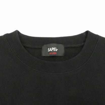 SAPEur | サプール 千鳥柄ﾛｯﾄﾞﾏﾝｽｳｪｯﾄ スウェット ブラック サイズ：XXL【瀬戸大橋店】