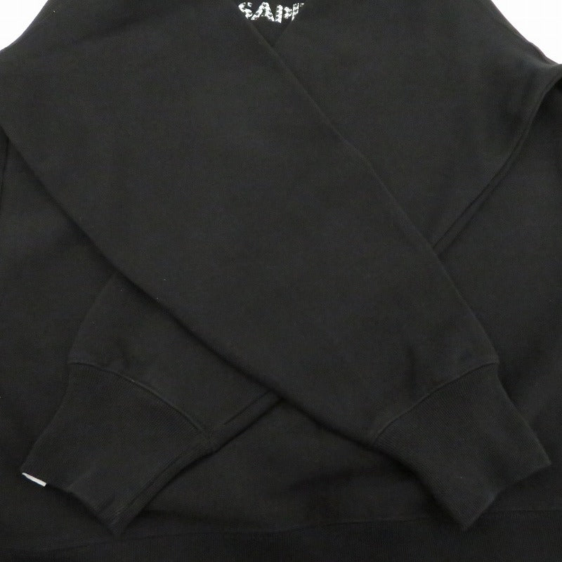 SAPEur | サプール 千鳥柄ﾛｯﾄﾞﾏﾝｽｳｪｯﾄ スウェット ブラック サイズ：XXL【瀬戸大橋店】
