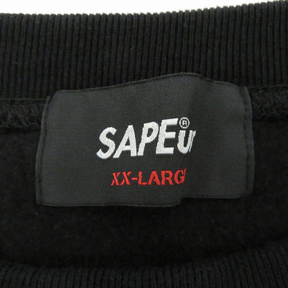 SAPEur | サプール 千鳥柄ﾛｯﾄﾞﾏﾝｽｳｪｯﾄ スウェット ブラック サイズ：XXL【瀬戸大橋店】