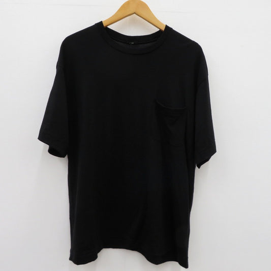 Super 100's Wool T-shirts 半袖Ｔシャツ AWS6-CS005 awasa ブラック サイズ：1【瀬戸大橋店】