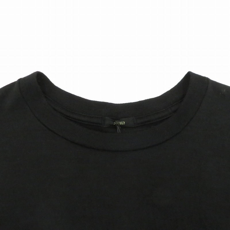 Super 100's Wool T-shirts 半袖Ｔシャツ AWS6-CS005 awasa ブラック サイズ：1【瀬戸大橋店】