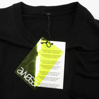 Super 100's Wool T-shirts 半袖Ｔシャツ AWS6-CS005 awasa ブラック サイズ：1【瀬戸大橋店】